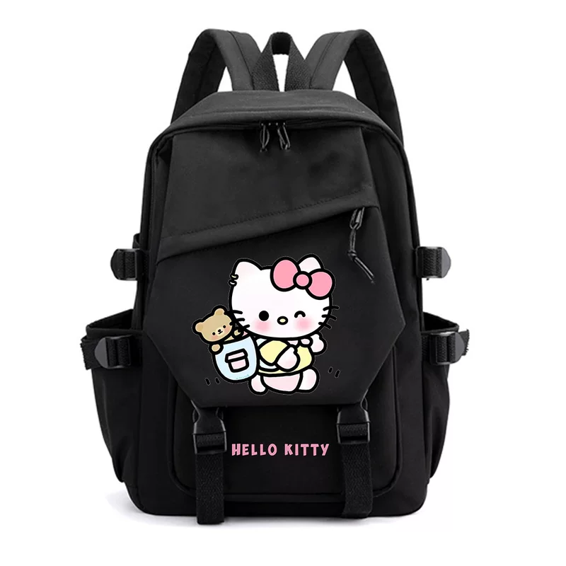 Hello kitty, Hello Kitty, cartoon school bag, capacious backpack, for secondary school