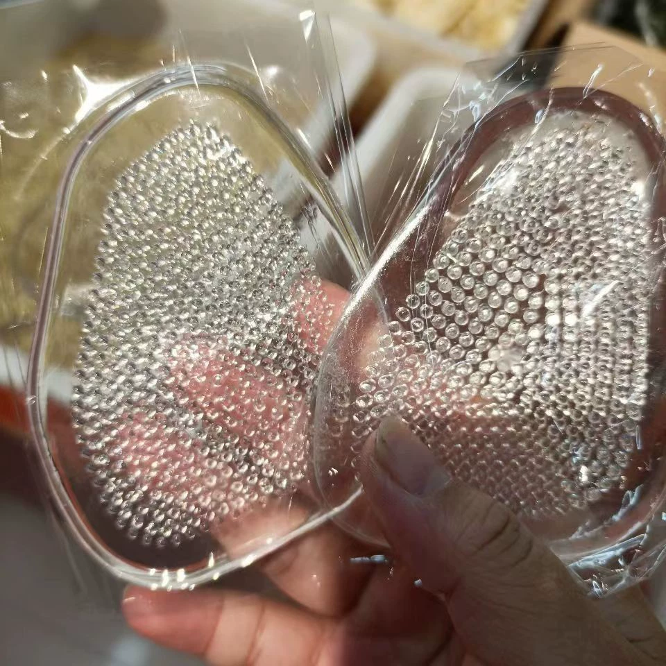 Силиконовая передняя подушка для ног Подушка для ног на высоких каблуках Полукромная прокладка для предотвращения боли и скольжения Мягкая удобная подушка для ног