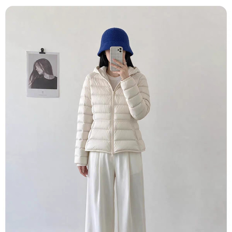 Yuyan New National Standard 90% Duck down Hooded Short Slim Fit Puffer Jacket for Women, Slim Waist, Lightweight 26 New Coat Yuyan New National Standard 90% Duck down Hooded Short Slim Fit Puffer Jacket for Women, Slim Waist, Lightweight 26 New Coat