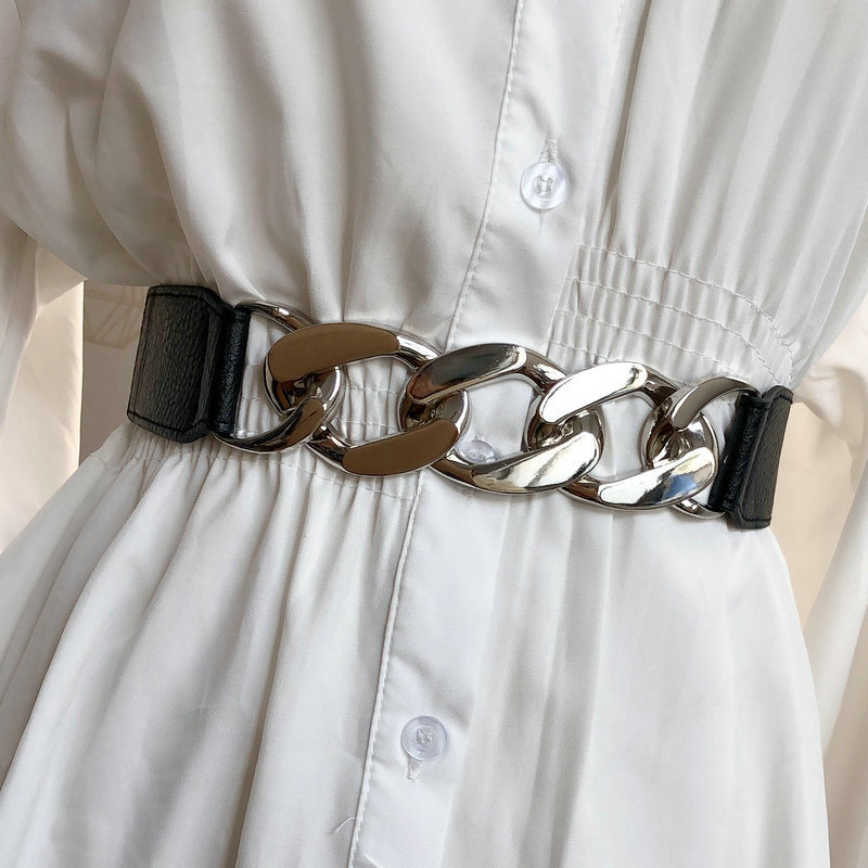 Europäische Und Amerikanische Mode Elastischer Gürtel Damen Kettengürtel display picture 2