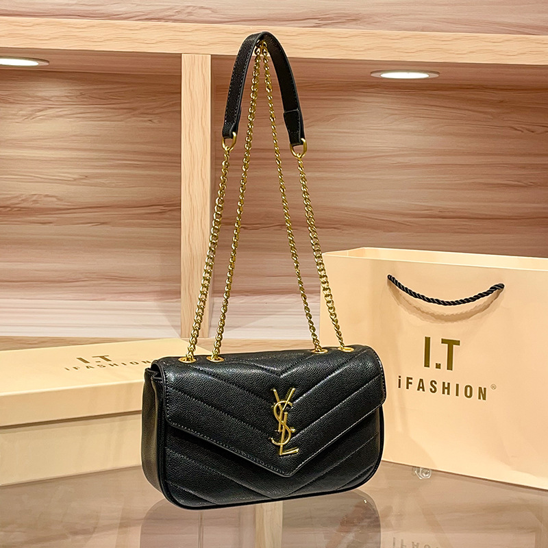 Underarm Bag for Women, High-End European and American Fashion Brand, Small Chanel-Style Chain Shoulder Crossbody Bag, Popular Women's Bag