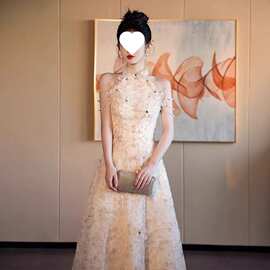 Y8H法式晚礼服女高级感气质订婚绝美敬酒公主裙高端轻奢小众