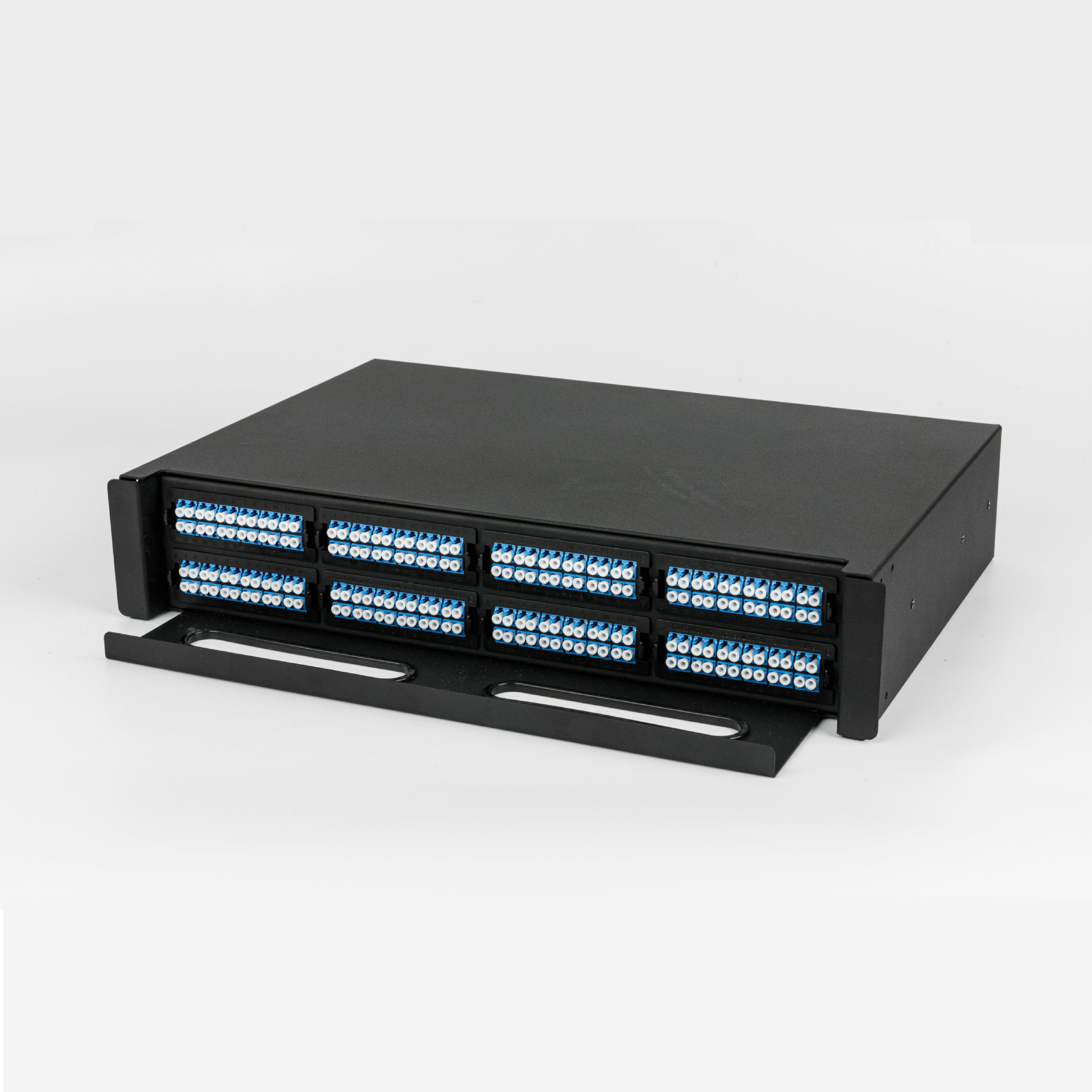 4-2U抽拉式高密度LC单模-192芯光纤箱模块化终端盒网络设备熔接盒