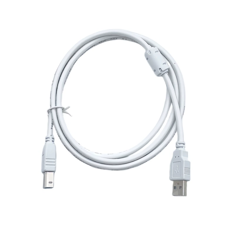 Кабель принтера USB 2.0 A к B, белый, варианты 1,5 / 3 / 5 м