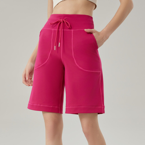 Yoga Five-Pocket Women's Quick-Dry Ass-Lifting Tight Outerwear Fitness Shorts Running and Cycling Pants Sports Shorts