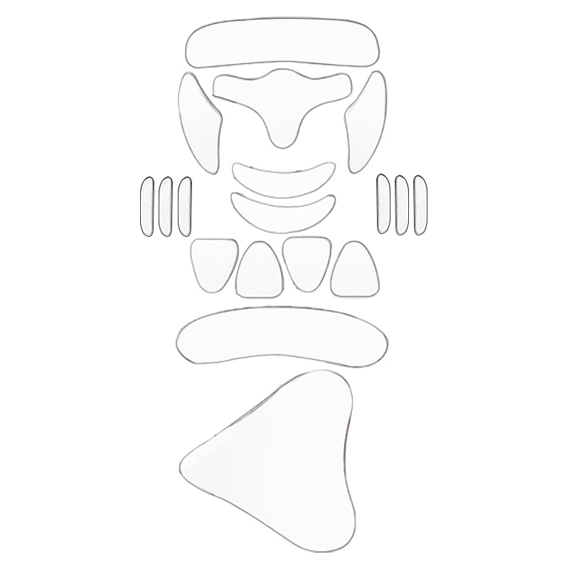 しわ防止パッチ PU美容パッチ アイパッチ 11枚セット フェイスパッチ シリコン製ほうれい線対策パッチ しわ防止パッチ フェイスリフティングパッチ 額用パッチ