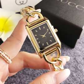 手表女小巧气质链条女款手链手表经典黑金色时尚百搭高级感女表