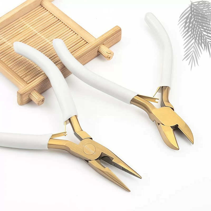 金メッキ4.5inch斜めペンチ、DIYジュエリー作成用ハンドメイド工具、海外で人気販売中|undefined
