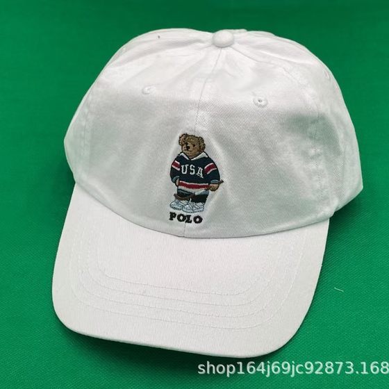 Original order! Bear baseball cap sports embroidery usa bear cap outdoor sun hat all-match fashion hat ins