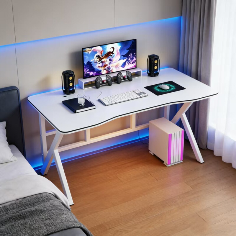 Desktop Computer Desk for Dormitory Rental, Live Streaming, Gaming, E-Sports, Home Use, Bedroom, Small Apartment, Study, and Office Desk Desktop Computer Desk for Dormitory Rental, Live Streaming, Gaming, E-Sports, Home Use, Bedroom, Small Apartment, Study, and Office Desk