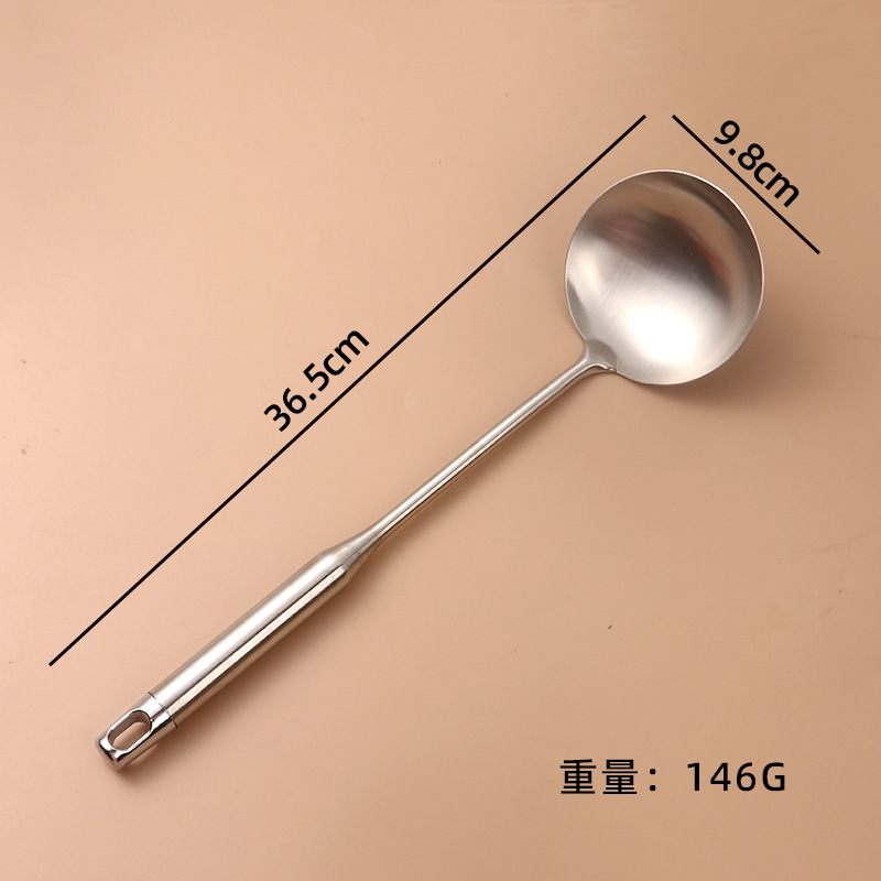 ステンレスの鍋のシャベルのスプーンの2つのセットの厚い取っ手の家庭用炒め物のシャベルの料理人の調理器具のセットの卸売り|undefined