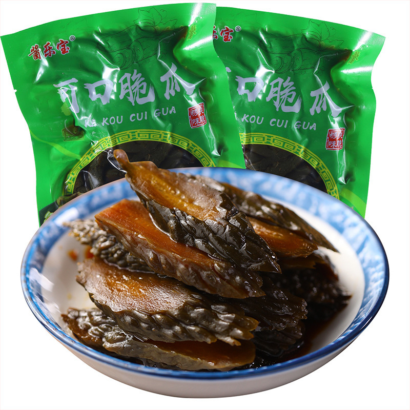 酱乐宝可口脆瓜真空包装250克酱菜咸菜下饭菜泡菜酱黄瓜厂家批发