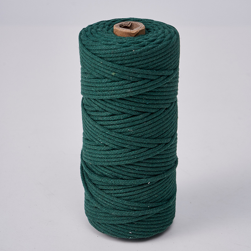 Cuerda de algodón con núcleo de 3mm, ropa de bricolaje, decoración de textiles para el hogar, cordón de algodón, cuerda tejida, tapicería de color, cuerda de algodón con corazón