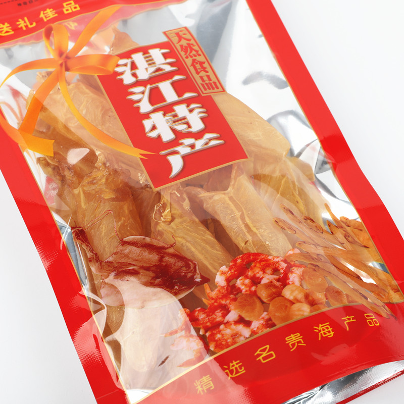 Un jin Yao bolsas de columna de Zhanjiang productos secos de marisco especialidades locales regalos de grado alimenticio auto-sellado bolsa de plástico vacía