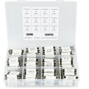 120pcs ceramic fuse 10x38 1A2A3A4A5A6A8A10A16A20A25A32 fuse suit