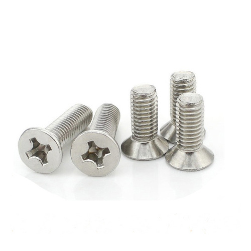 Stainless steel screws 304 stainless steel cross recessed flat head screws m3m4m5m6 countersunk head machine screws GB819