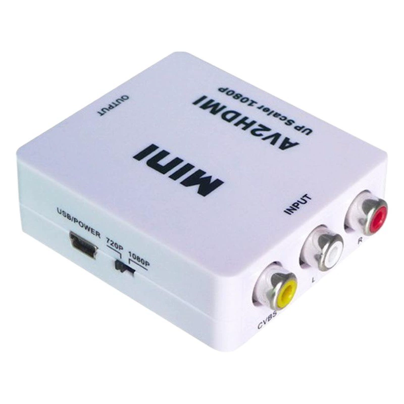Конвертер питания mini av в hdmi поддерживает видеовыход 1080P HD Адаптер RCA в HDMI