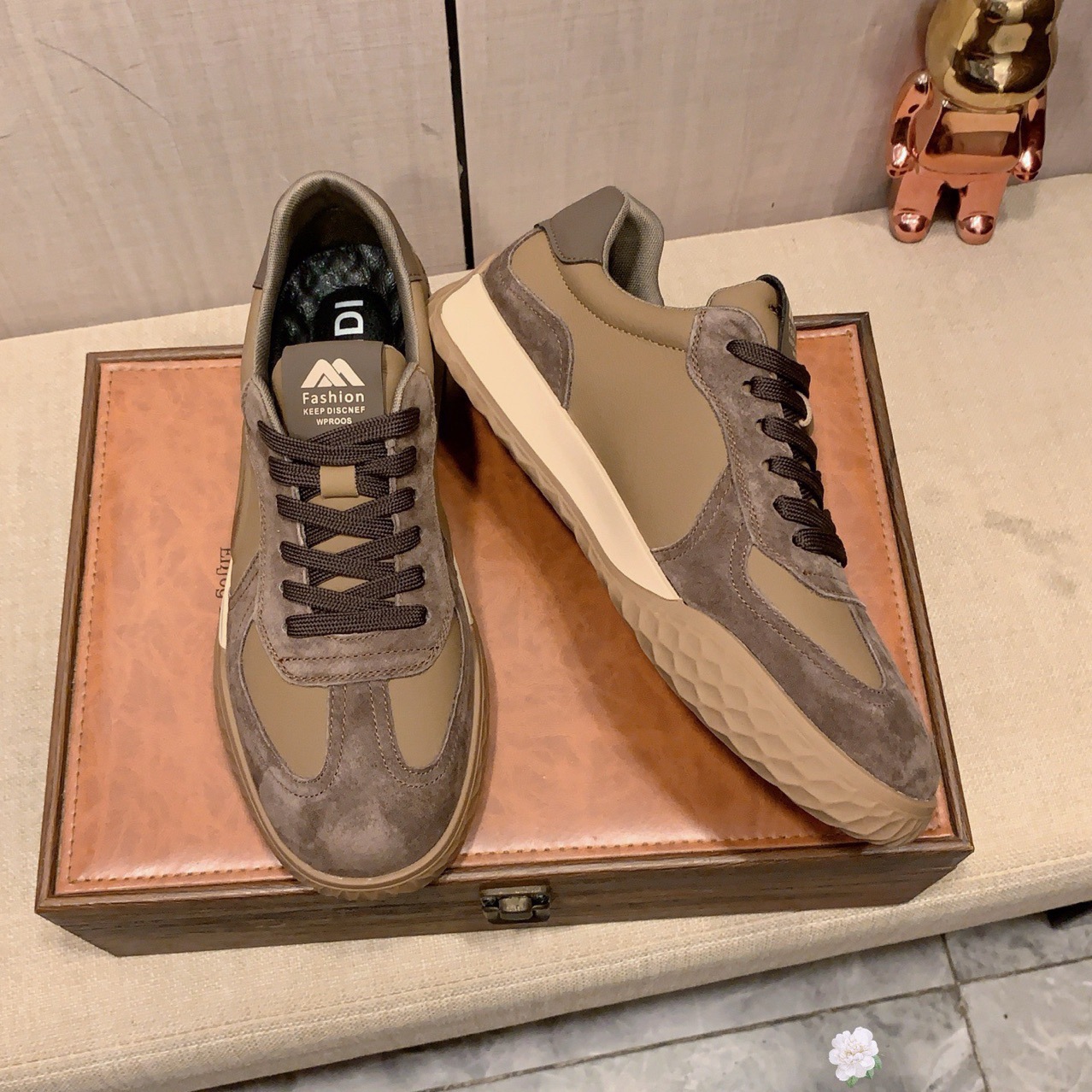 Baskets homme en cuir véritable chaussures décontractées plat_voghion.com