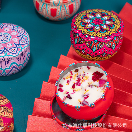 Cross-border creative dry flower soy wax aromatherapy candle wholesale souvenir home bedroom ornaments gift aromatherapy