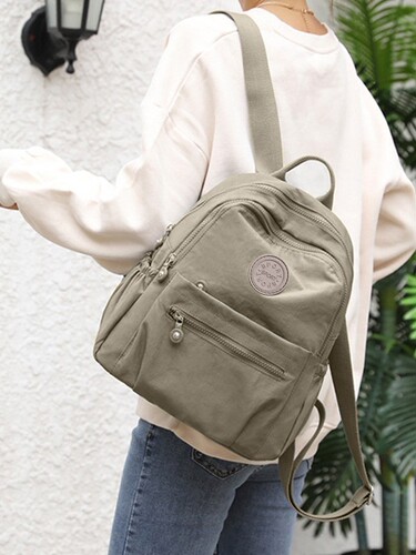 Nylon oxford backpack, new Korean style small backpack, women's all-matching fashionable canvas schoolbag, mommy bag, national trend