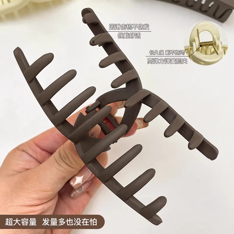 Moda acrílica agarrando clip de cabello grande cabeza de mujer cabeza de cabello nuevo estilo universal tiburón clip de cabello al por mayor