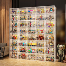 手辦樂高展示櫃模型玩具收納陳列架仿玻璃亞克力透明家用積木盒子