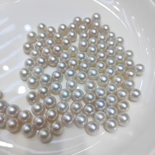 Natural Freshwater Pearls Loose Beads Strong Light Round Single DIY Pendant Earrings Necklace Bracelet