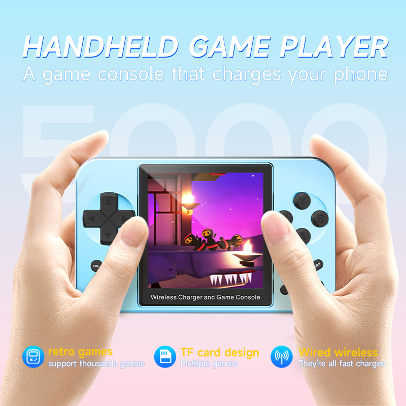 Cross-Border L9 Handheld Game Console 6000+ Nostalgic Retro Game Handheld 5000Mah Magnetic Wireless Charging Game Console