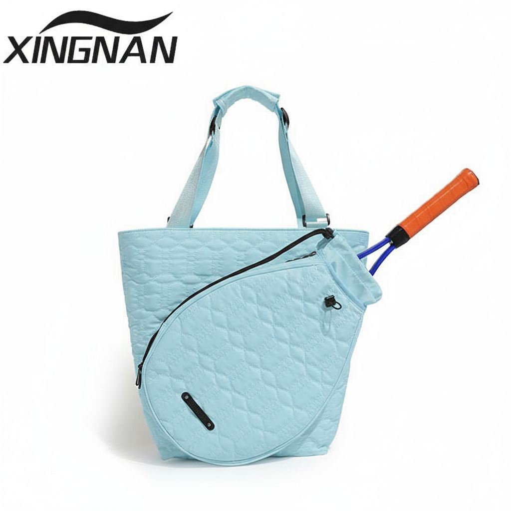 Bolsa de tenis portátil de hombro de gran capacidad bolsa de pelota de pico venta caliente transfronteriza de alto valor de ropa de mujer independiente bolsa de bádminton