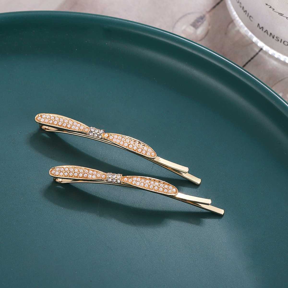 Siteng mismo estilo Accesorios para el cabello diadema Jing Tian Perla horquilla vintage clip lateral estilo antiguo hanfu cheongsam tocado nupcial moda femenina