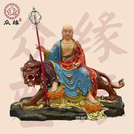 地藏王佛像九华山地藏菩萨佛像图片 金蝉子神像 木雕神像厂家