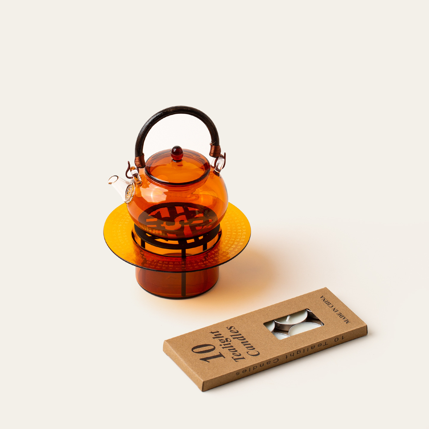 High Borosilicate Heat-Resistant Glass Candle Warmer, Household Tea Water Warming Stove, Tea Brewing Heating Stove, Candle Holder