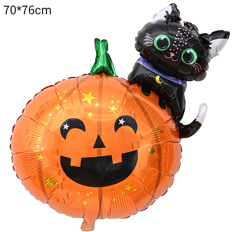 Nuevo globo de Halloween decoración de película de aluminio globo Wansheng tema fiesta diseño especial-en forma de globo de dibujos animados