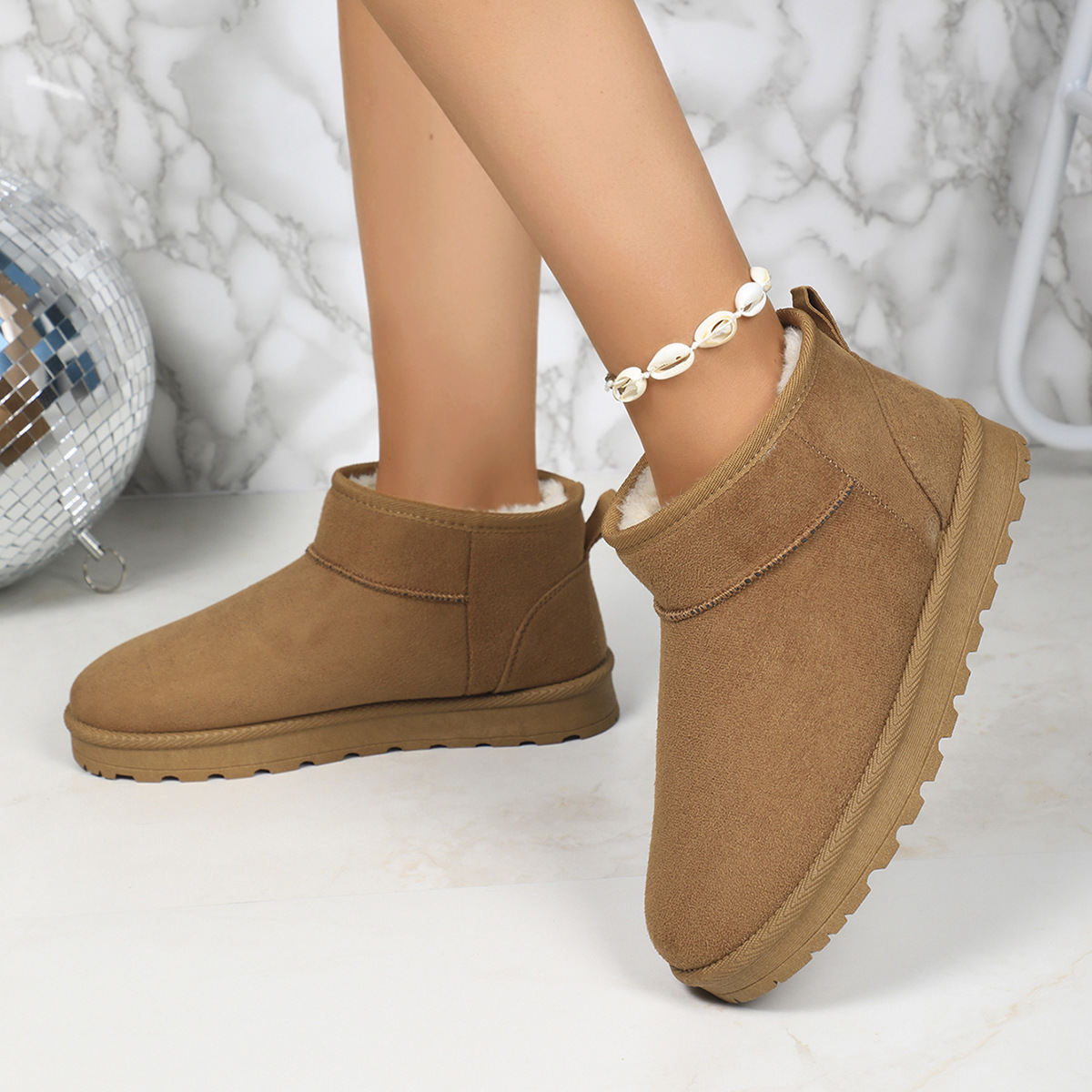 Herfst- en winter dames sneeuw katoenen schoenen met warme dikke zolen klassieke sneeuwlaarzen casual mode instappers_voghion.com