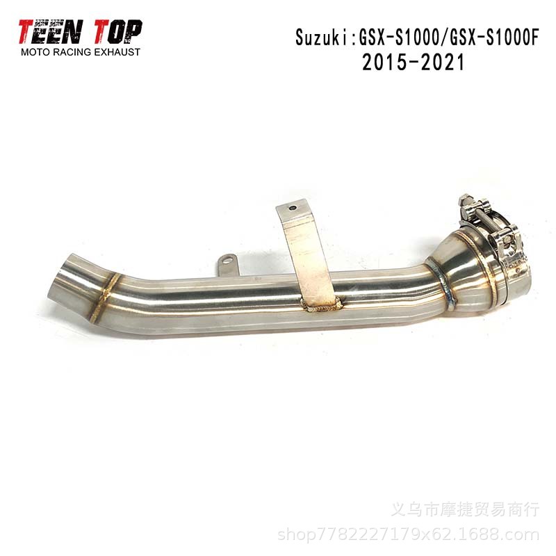 Suitable for Motorcycle Suzuki Modified Exhaust Pipe Gsx-S1000/Gsx-S1000F to Remove the Middle Section of the Exhaust Drum