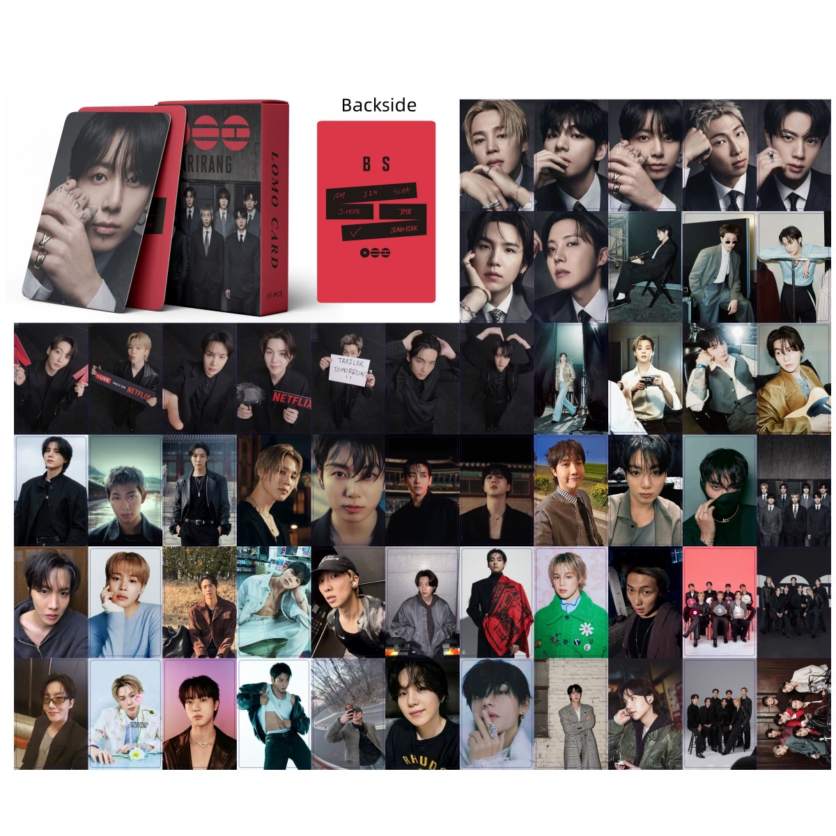 Интеграция лазерной карты 55 пуле-поддерживающая StrayKids розовый BM ILLIT блестящий градиент маленькие Lomo карты