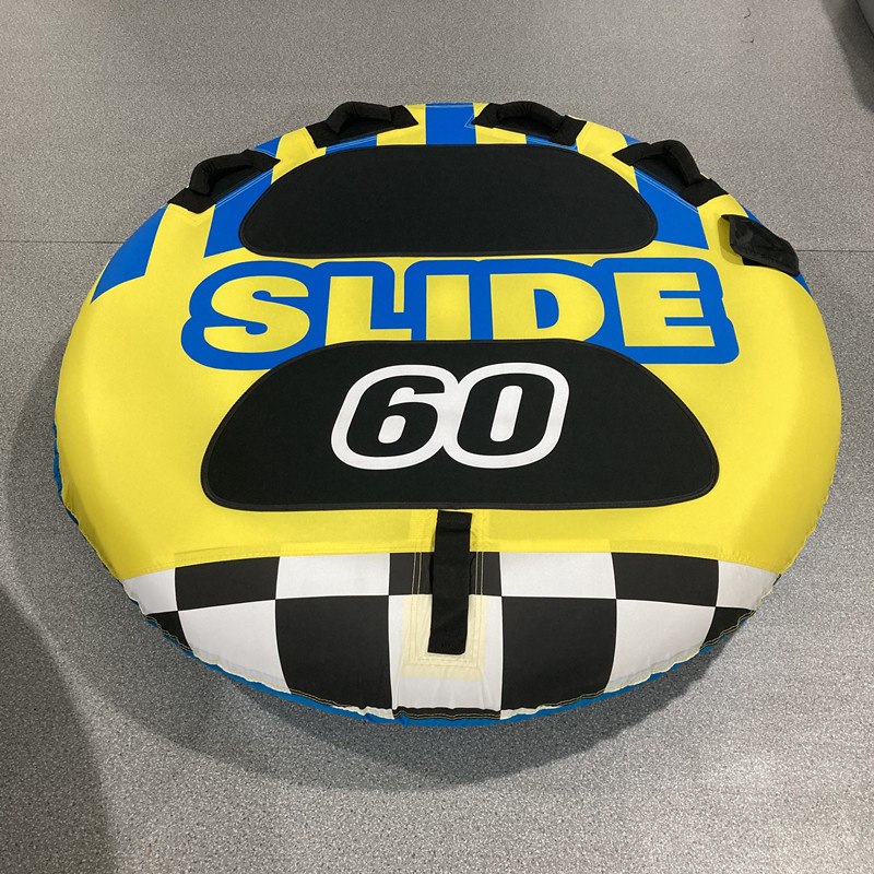 Fábrica de suministro de anillo de tracción de agua de una sola persona, anillo de tracción de esquí de agua de PVC inflado, anillo de tracción de esquí de agua de doble persona