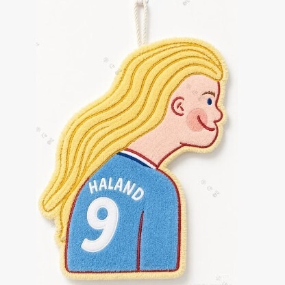 Cute Cartoon Haaland Hand Towel for Home Kitchen Wall-Mounted Absorbent Towel Quick-Drying Coral Velvet Hand Towel Cute Cartoon Haaland Hand Towel for Home Kitchen Wall-Mounted Absorbent Towel Quick-Drying Coral Velvet Hand Towel