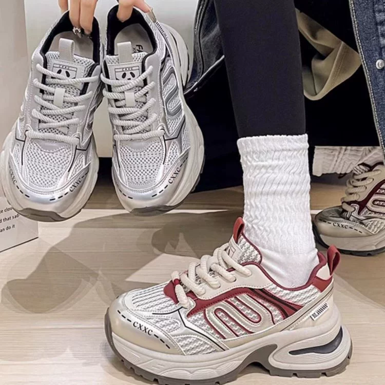 Мужские/женские ботинки отца? пояснение: исходный содержит Dad's shoes women's Forrest Gump shoes thick-soled sneakers retro 2024 spring new ins trendy casual versatile hot style