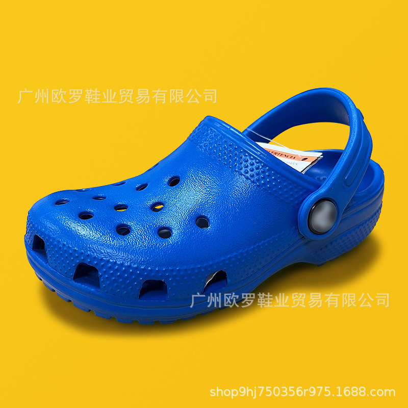 Cruz de zapatos de agujero para niños estrellas clásicas suelas blandas sandalias de playa zapatillas al por mayor