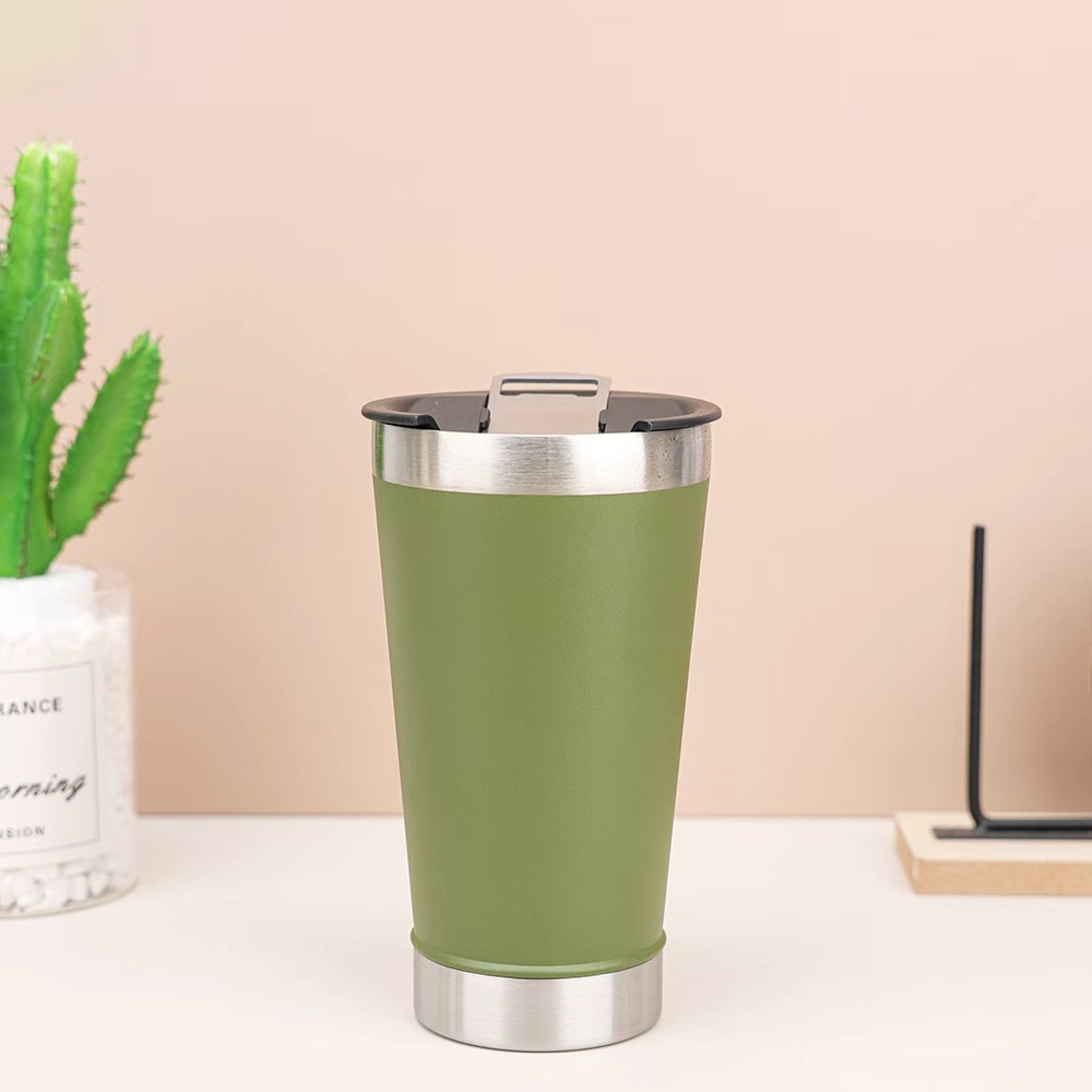 Transfronterizo 304 acero inoxidable taza de aislamiento al vacío 20oz taza de cerveza de aislamiento a largo plazo taza de automóvil con abridor de botellas