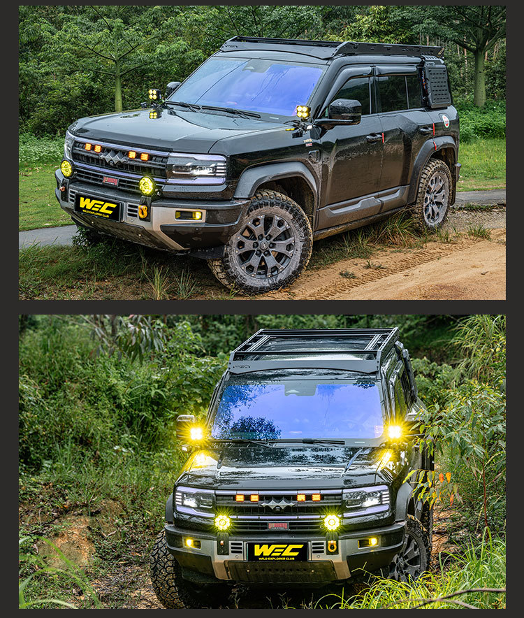 Equator 5 roof rack WEC ladder side mounting plate expansion off-road non-destructive modification no-drill roof platform