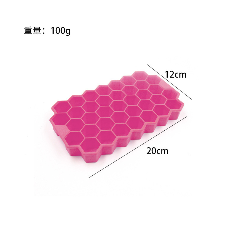 Molde de bloque de hielo congelado con cubierta de silicona rejilla de hielo fabricación de película de hielo cráneo cuadrado máquina de hielo cóctel hockey película de hielo