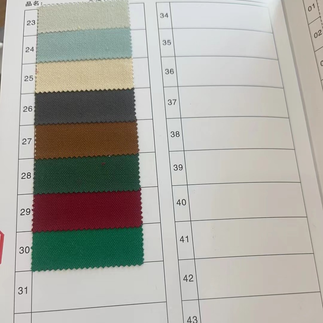 All-cotton canvas 10-ampere canvas manufacturer in stock source, suitable for workwear, canvas bags, canvas fabric pic 2