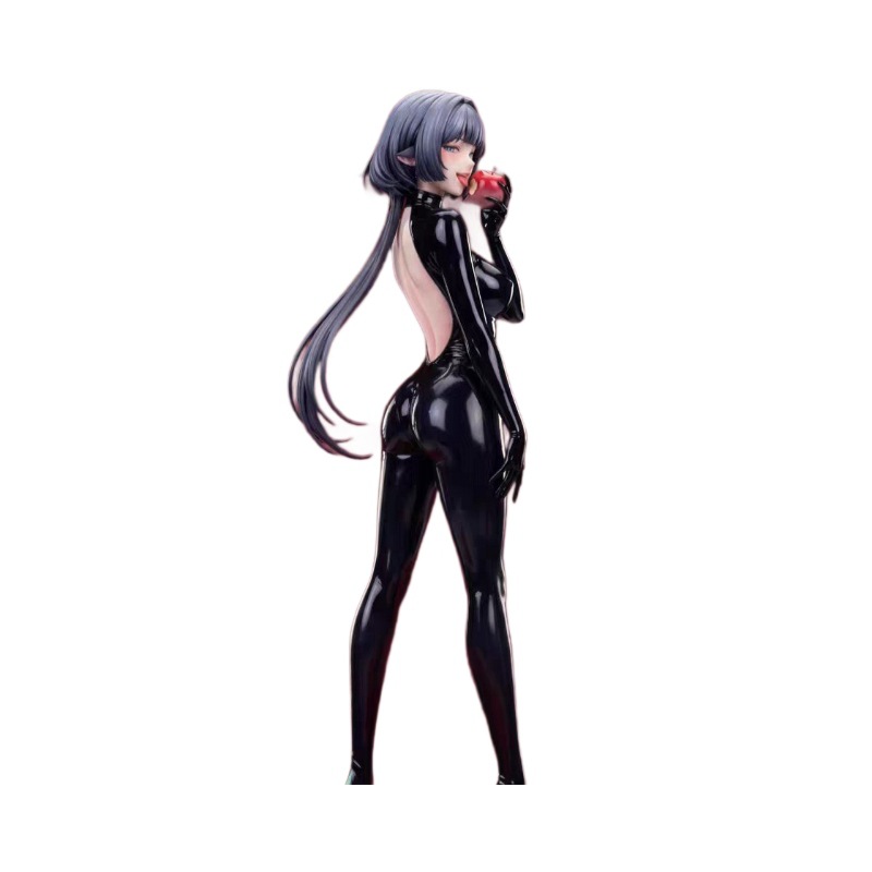 블랙 바디슈트 미소녀 피규어 PVC 26cm 수집용 장식 모형
