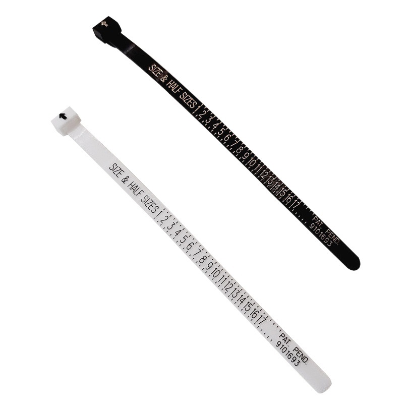 Cross-Border Ins Us Size Ring Measuring Tape Ring Size Ring Sizer Finger Size Measuring Soft Tape Finger Circumference Measuring Device Universal