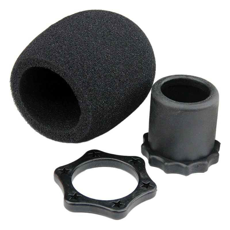 Микрофон микрофон микрофон чехол губчатый чехол ktv чехол анти-падение анти-ролибок противоскользящий противоскользящий чехол микрофон защитный чехол микрофона