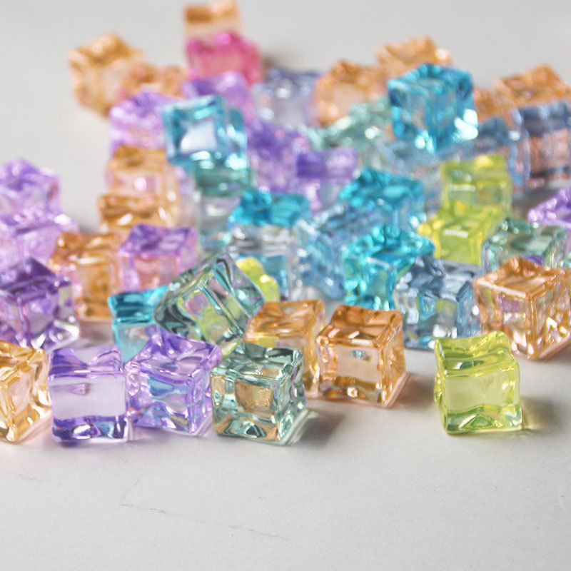 Acrylic transparent ice cubes