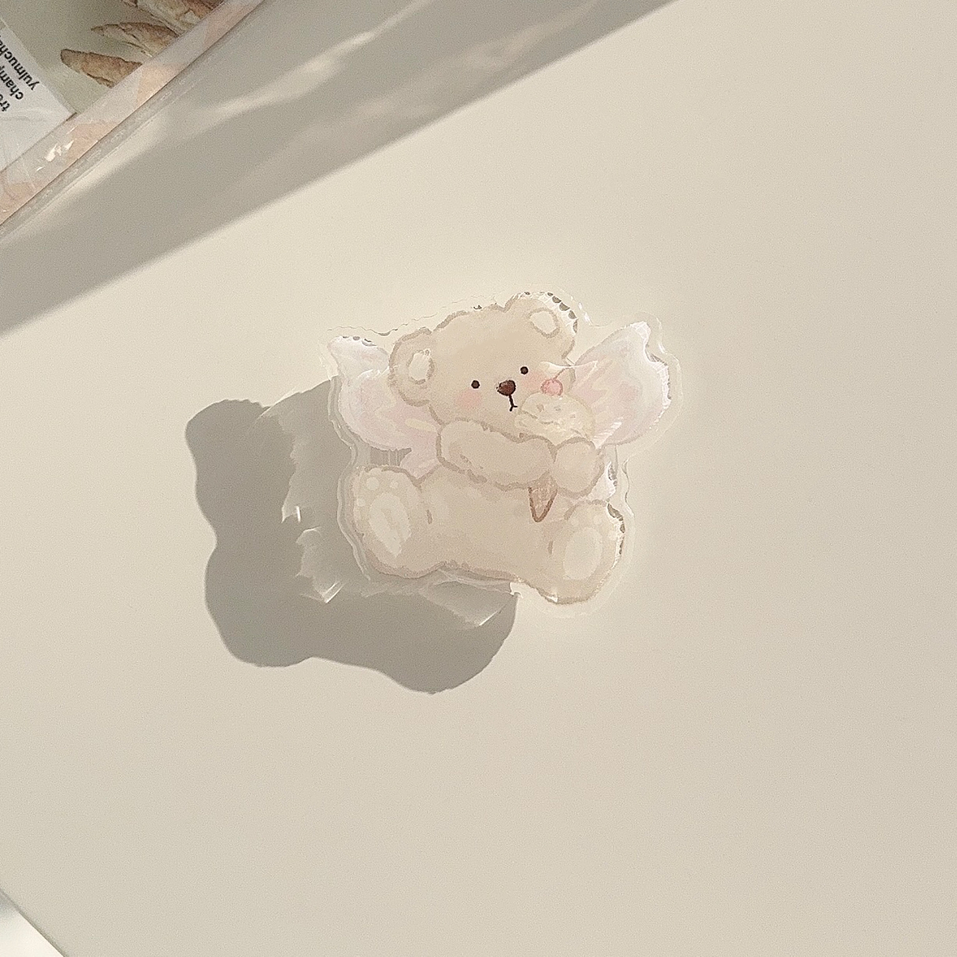 韓系ins犬熊スタンドアニメ伸縮折り畳みかわいい動物はリンゴ華為怠け者スタンドを適用する