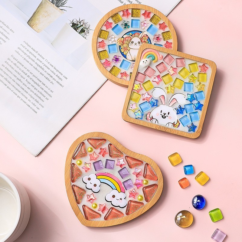 手工diy马赛克卡通杯垫幼儿园制作儿童玩具材料包创意手工制作diy|undefined